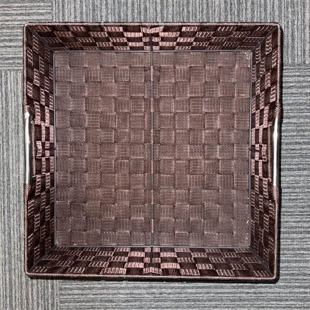 Woven Storage Basket with Built In Handles